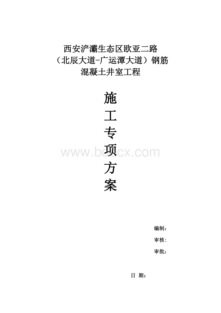 钢筋混凝土井室专项施工方案.docx