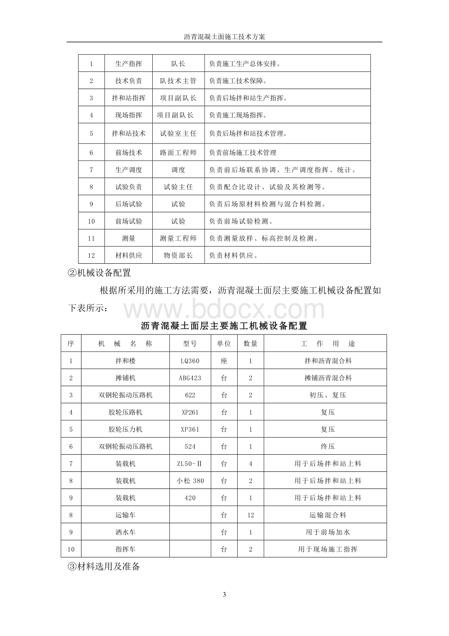 沥青混凝土下面层大面积施工技术方案.doc_第3页