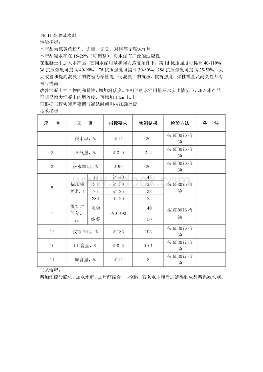 混凝土外加剂说明书.doc