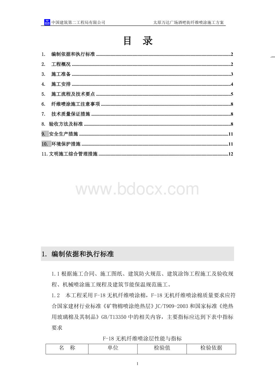 酒吧街无机纤维喷涂方案.doc