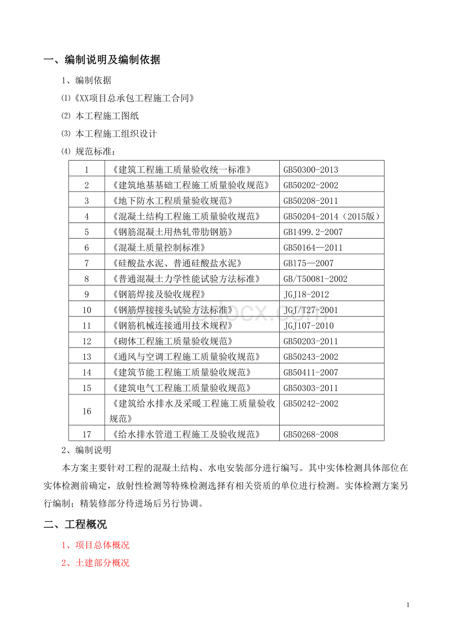 水电安装部分检验批划分及检验试验方案.doc_第2页