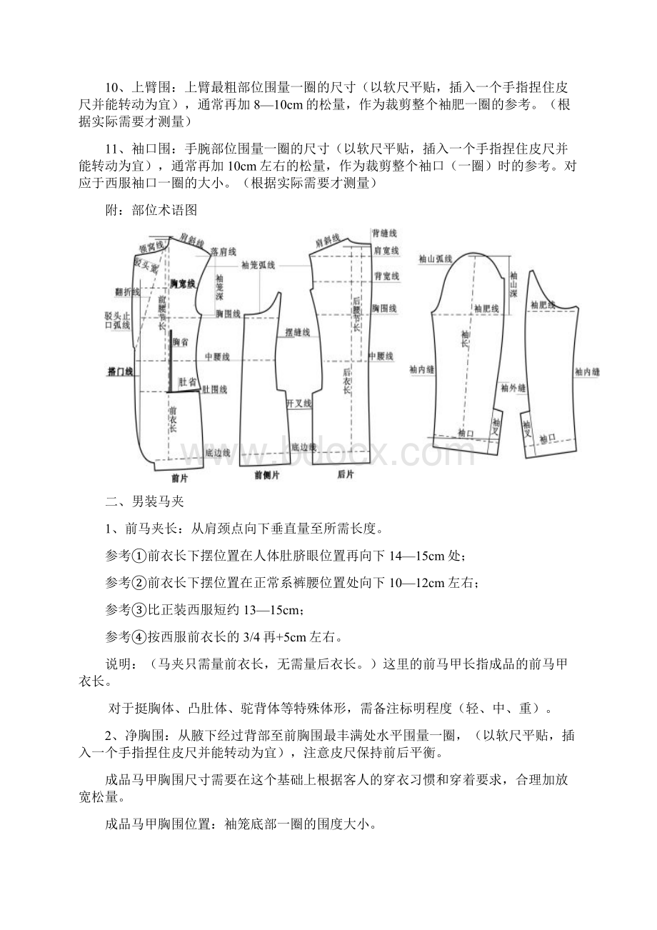 男装+女装量体定制测量方法服装设计培训辅导讲义全编Word下载.docx_第3页