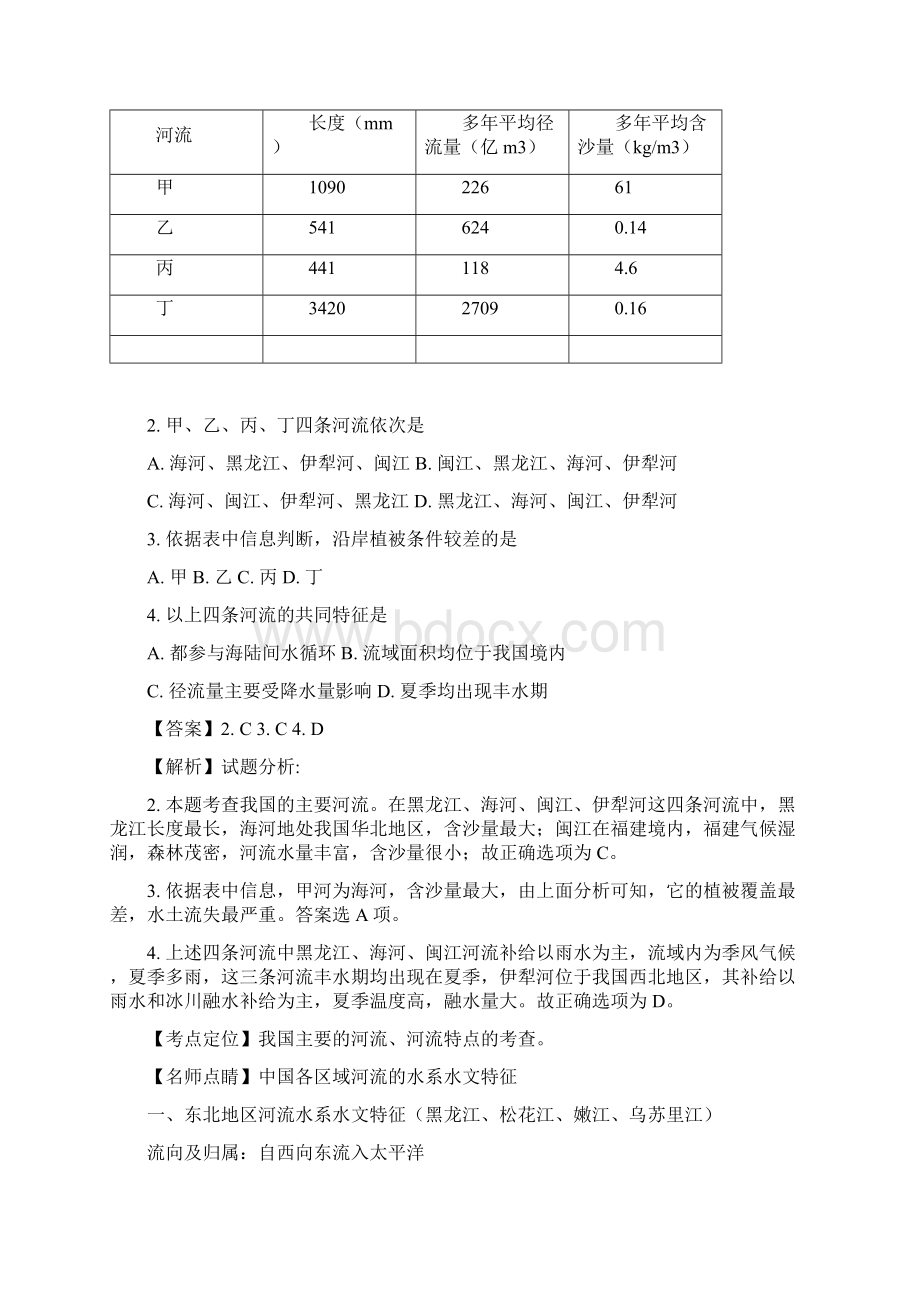 学年安徽省滁州市定远县育才学校高二普通班下学期第一次月考地理试题 解析版.docx_第2页