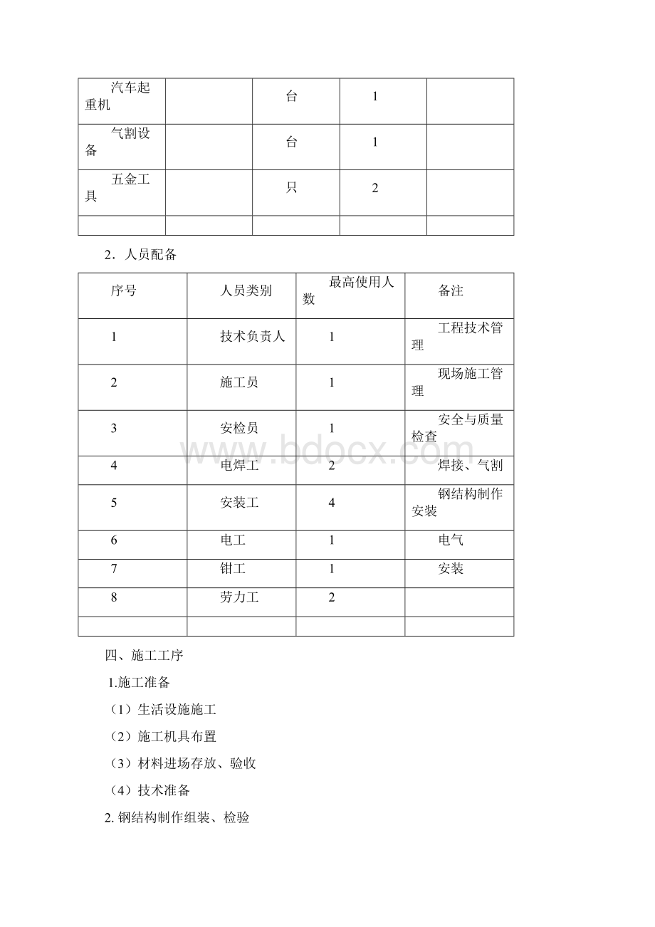 电梯的钢结构施工方案Word文件下载.docx_第3页