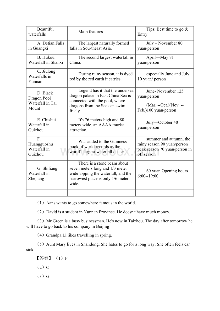 中考英语 英语 任务型阅读理解附答案50.docx_第3页