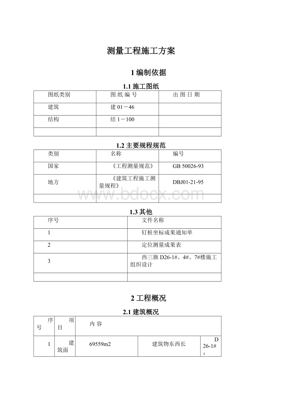 测量工程施工方案.docx_第1页