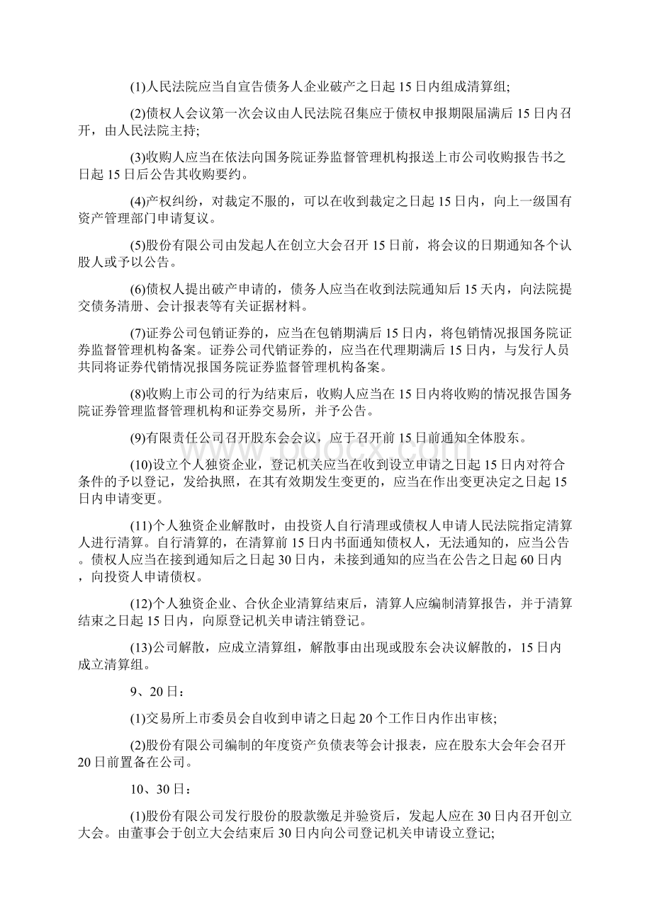 中级会计师考试经济法日期记忆汇总.docx_第3页