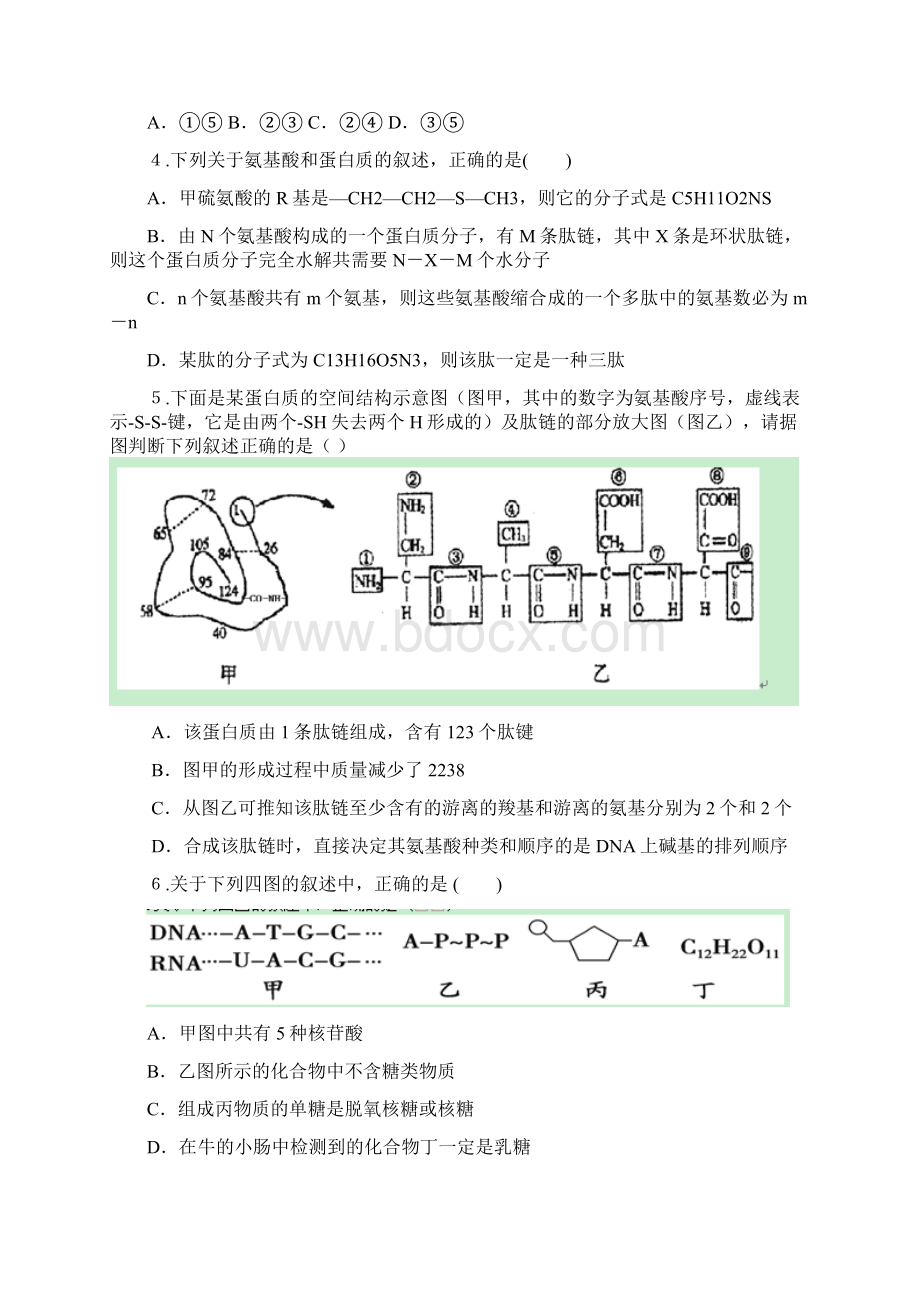 湖南省湘中名校届高三第一次大联考生物试题 Word版含答案.docx_第2页