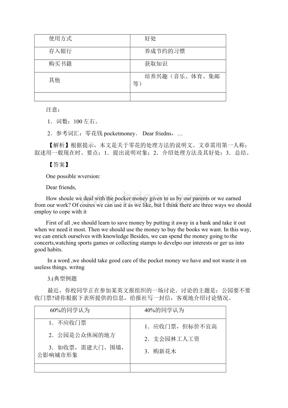 高中英语考点精析精练 表格类书面表达.docx_第3页