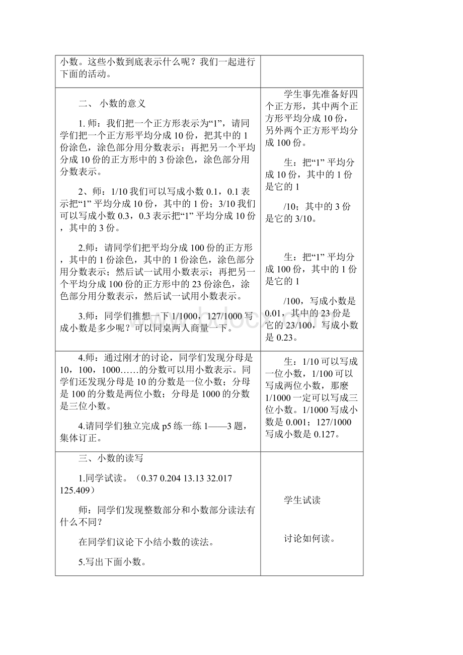 小数的认识和加减法Word文档格式.docx_第3页