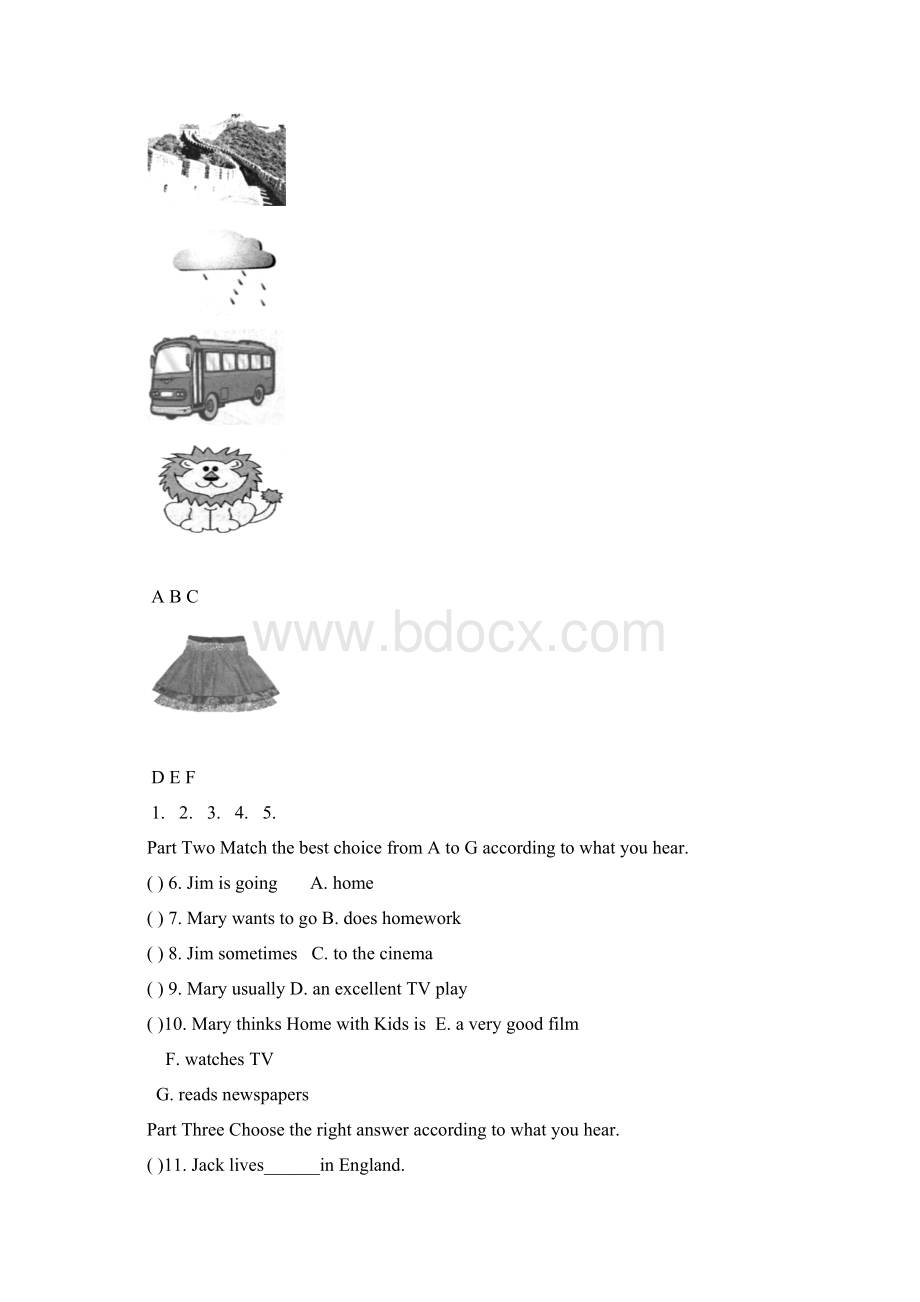 黑龙江黑河市中考英语试题word版含答案Word格式文档下载.docx_第2页