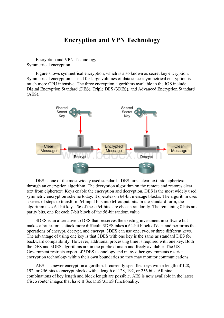 Encryption and VPN TechnologyWord文档格式.docx_第1页