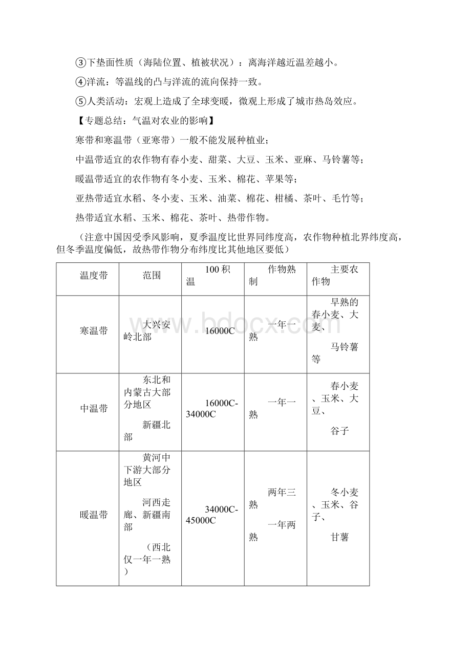 11第五讲影响气温与降水的因素.docx_第3页