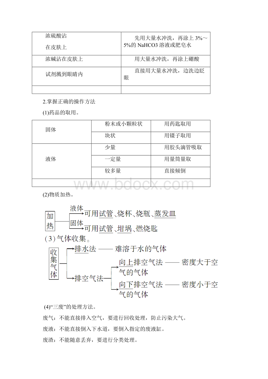 学年高一化学人教版必修1学案第1章第1节第1课时 化学实验安全 过滤与蒸发Word下载.docx_第2页