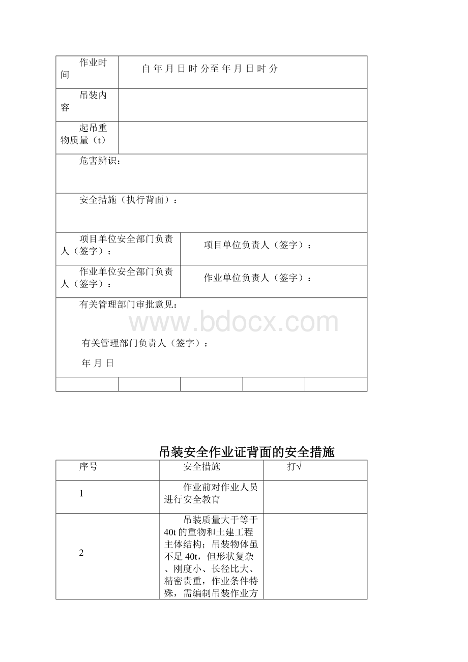 安全作业证管理台账 危险作业票模板.docx_第2页