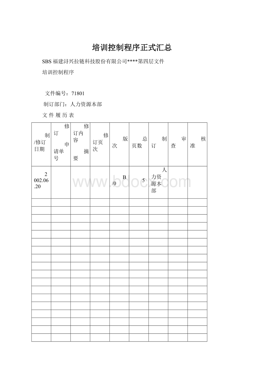 培训控制程序正式汇总.docx_第1页