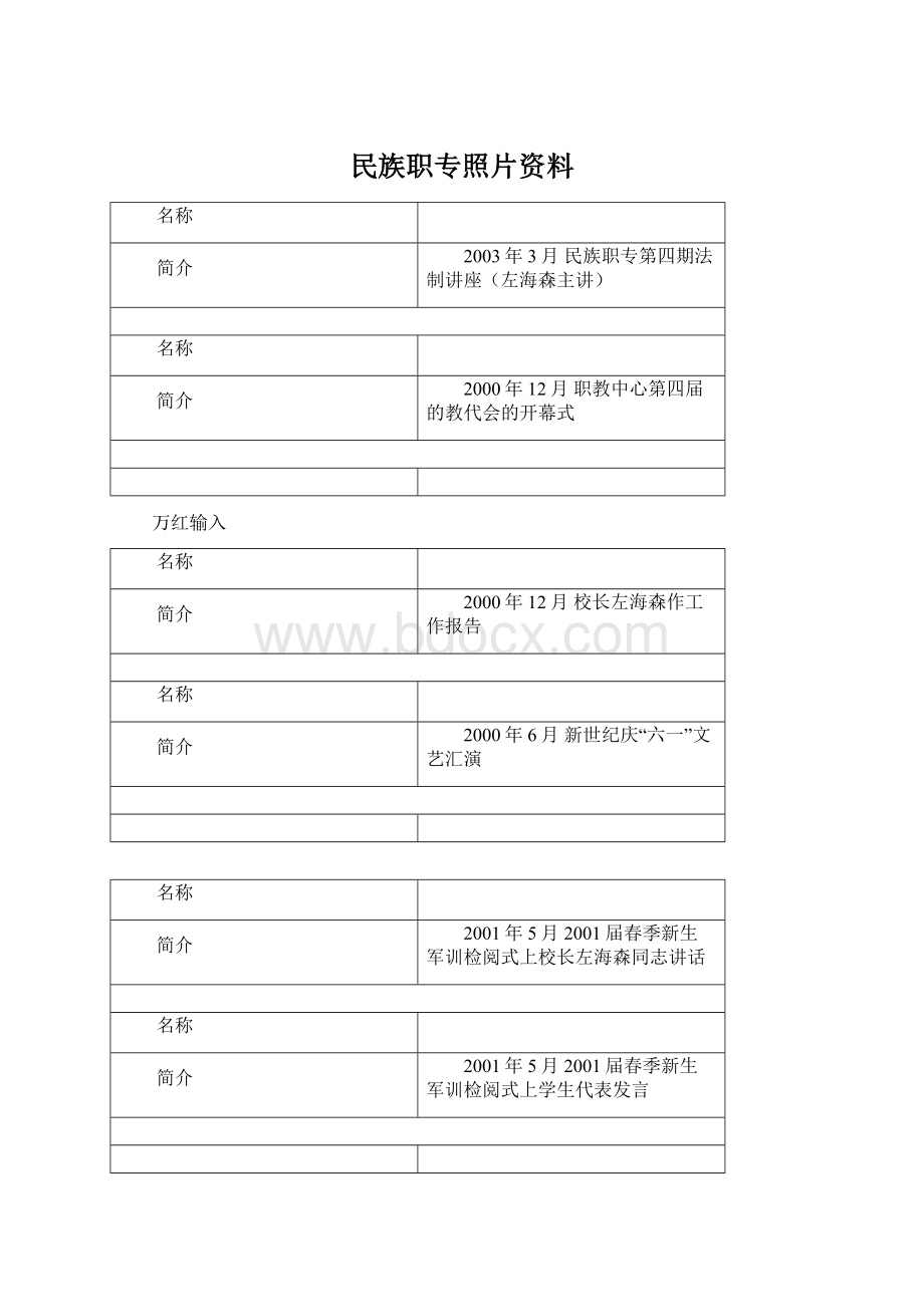 民族职专照片资料文档格式.docx