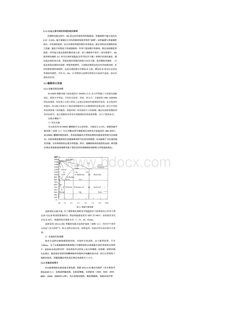 B 1500HS硼钢板淬火实验研究Word文档下载推荐.docx_第2页