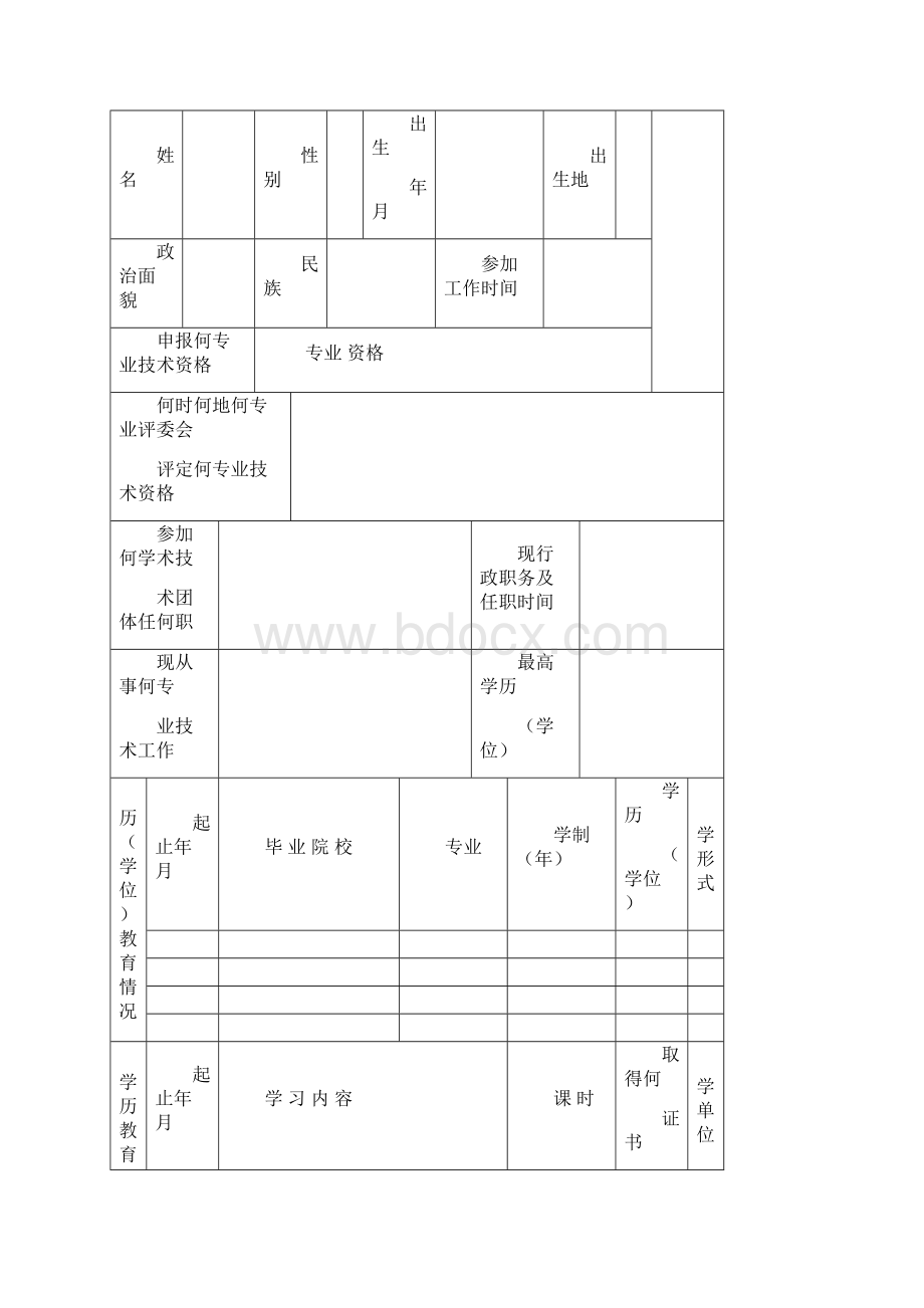 广东省专业技术资格评审表.docx_第2页