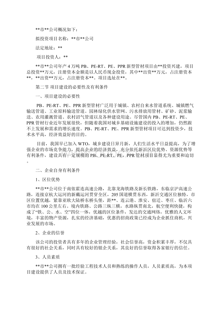 塑料制品建设项目可行性研究报告.docx_第3页