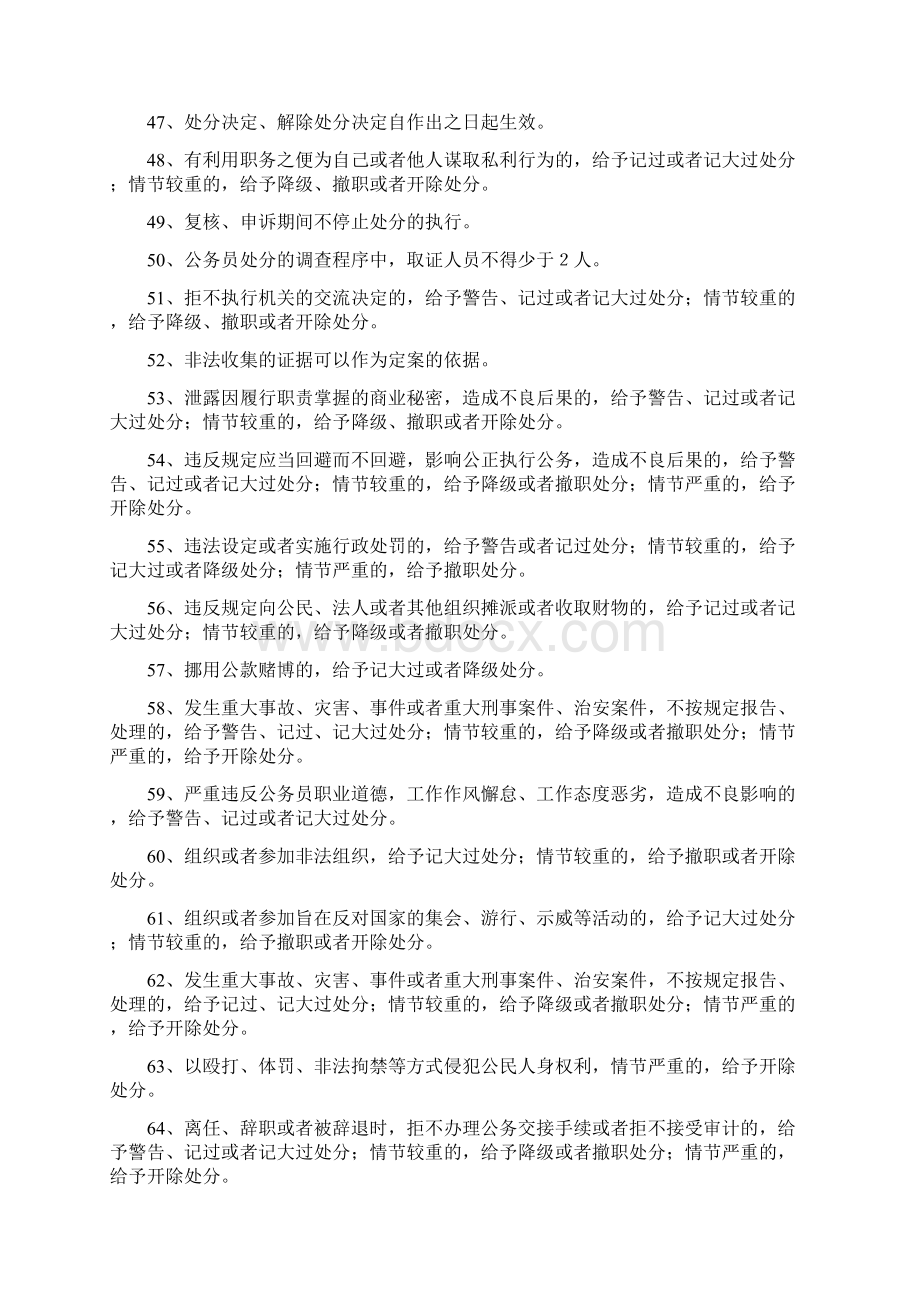 《行政机关公务员处分条例》复习参考题.docx_第3页