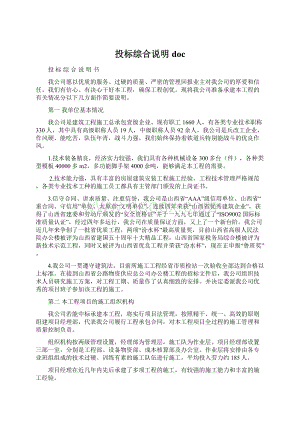 投标综合说明doc.docx