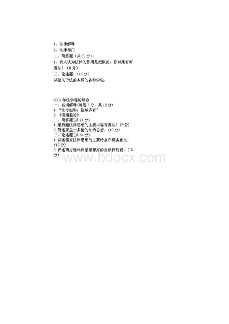 清华大学历年法理学试题Word格式.docx_第2页