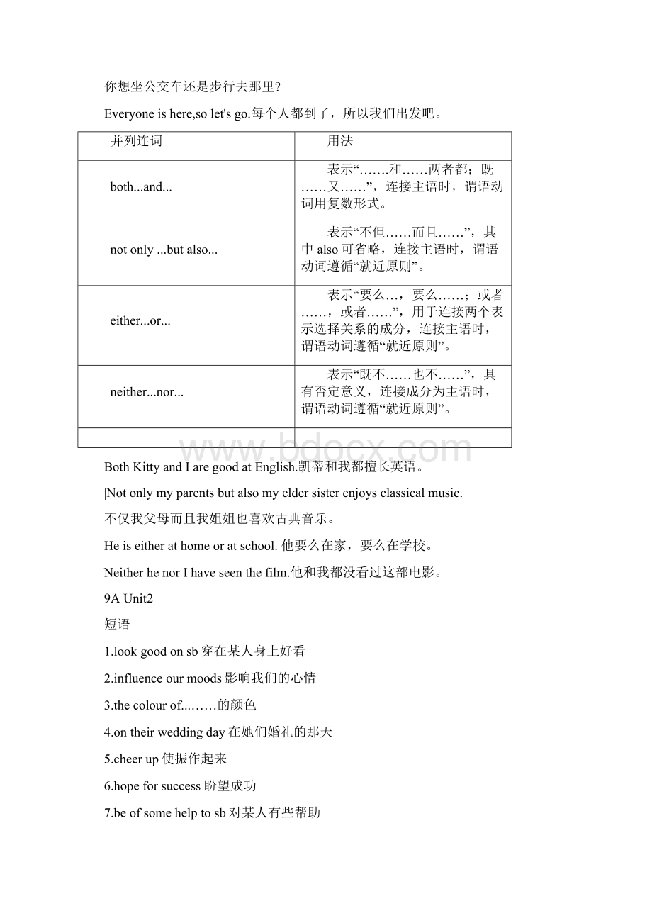 牛津译林9A 短语句型语法Word格式.docx_第3页