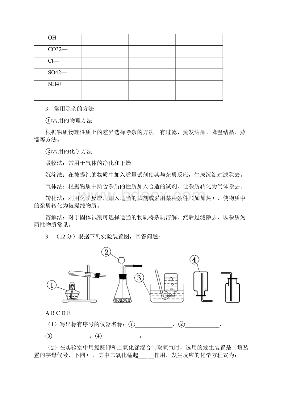 人教新课标版中考化学专题练习化学实验Word下载.docx_第2页