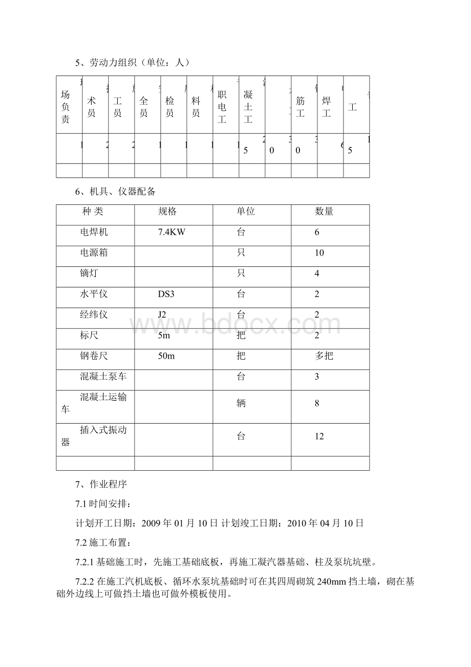 建#13008001 #13汽轮发电机基础工程.docx_第3页