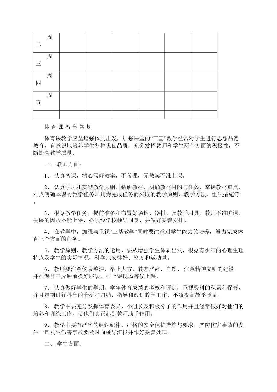 苏教版小学四年级下册体育教案.docx_第2页