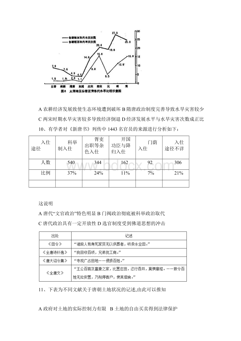 学年福建省福州市八县市一中高二下学期期中联考历史试题及答案Word文件下载.docx_第3页