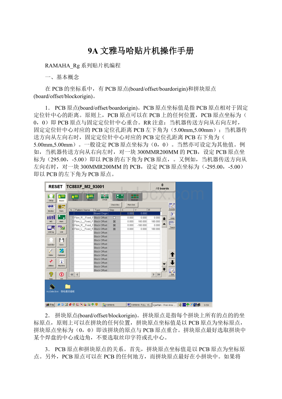 9A文雅马哈贴片机操作手册Word格式文档下载.docx_第1页