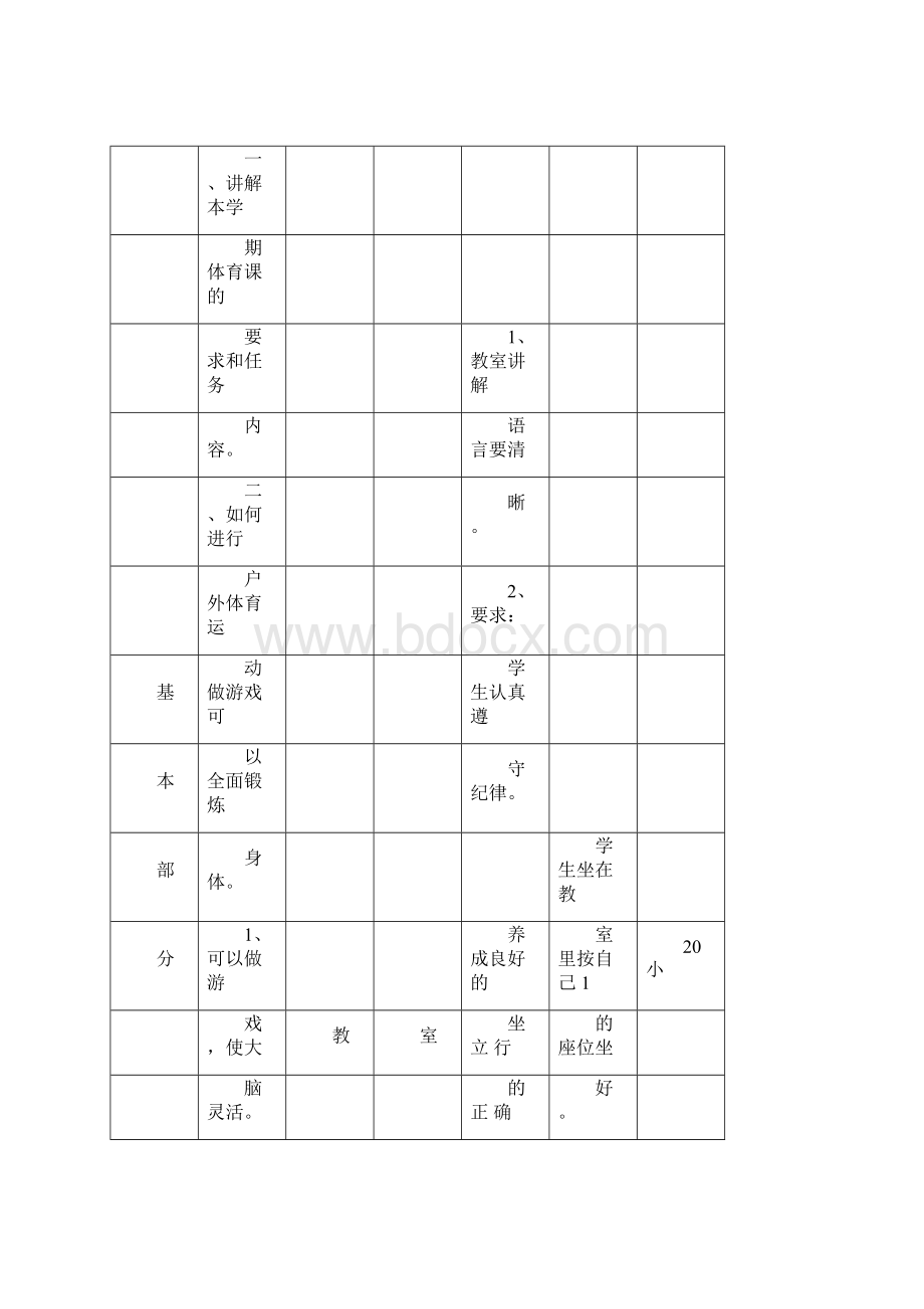 小学三年级上册体育教案全集.docx_第2页