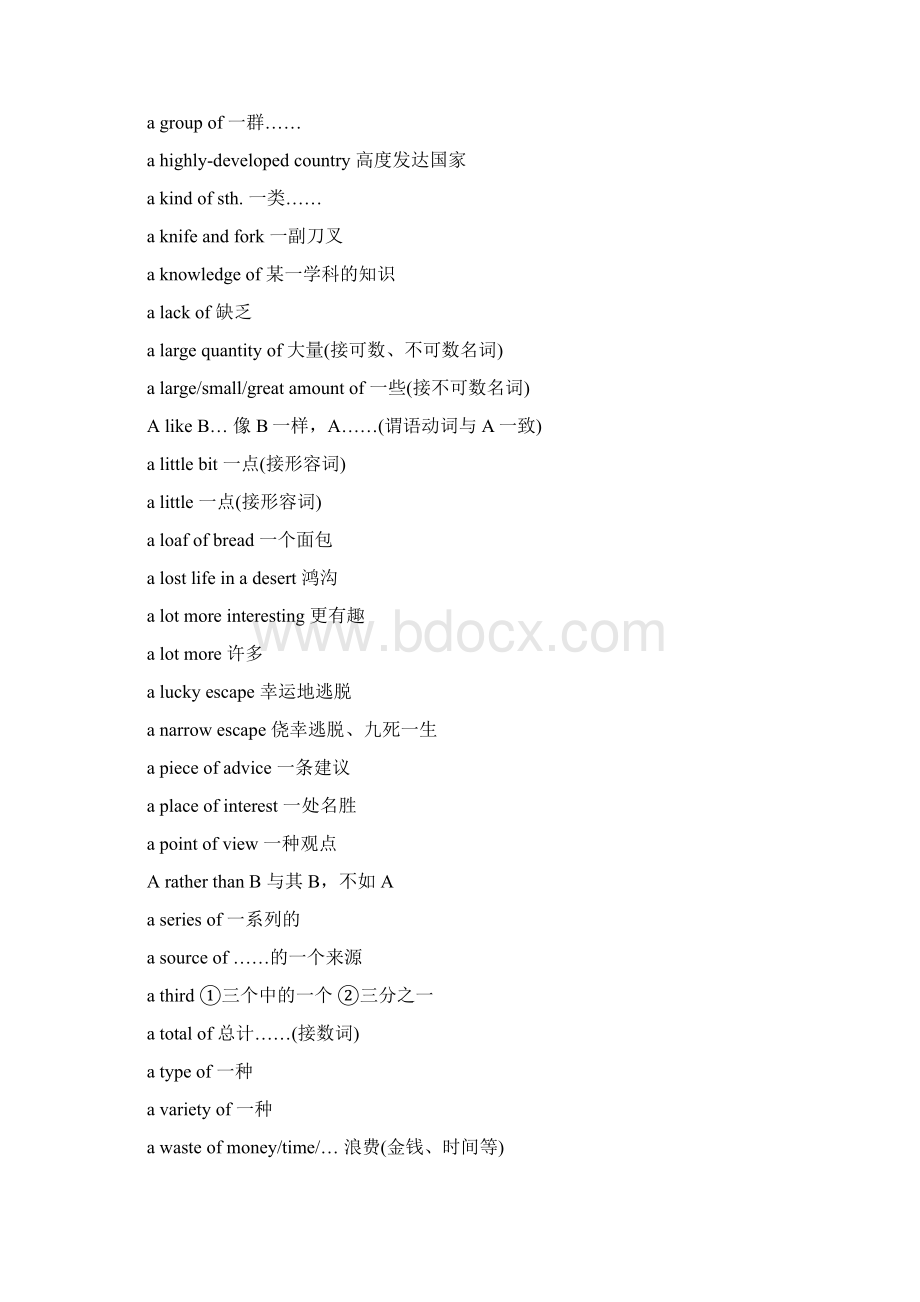 高考英语高频短语四Word文档下载推荐.docx_第2页