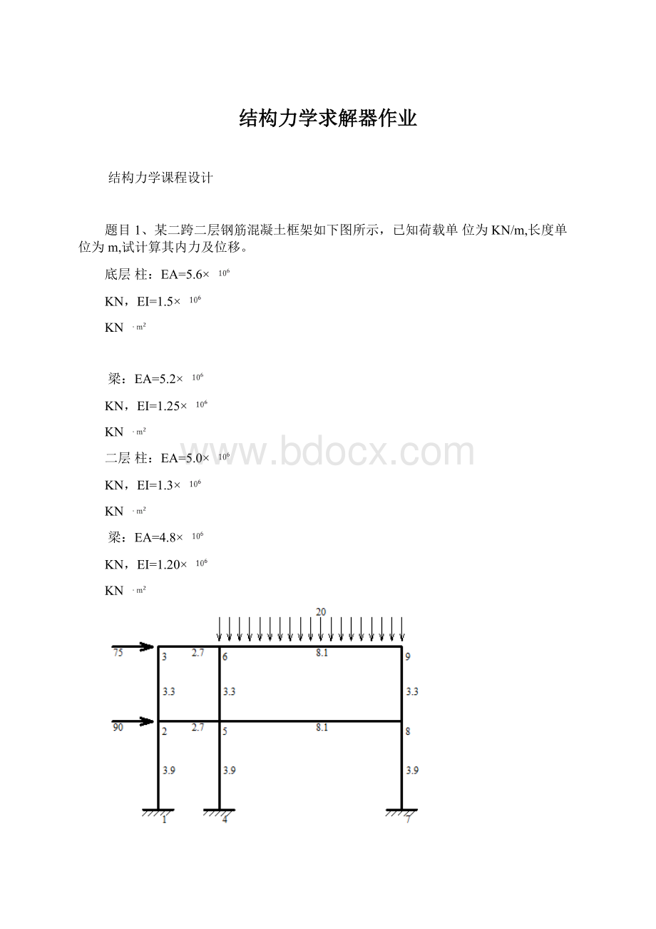 结构力学求解器作业.docx_第1页