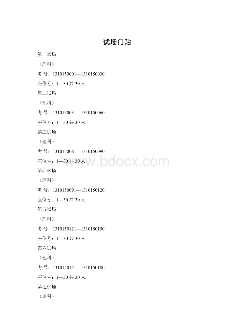 试场门贴Word文档格式.docx