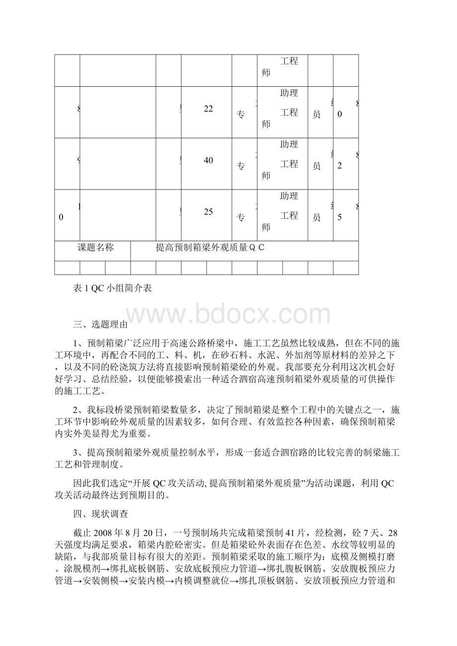 泗宿提高预制箱梁外观质量QC成果Word文件下载.docx_第3页