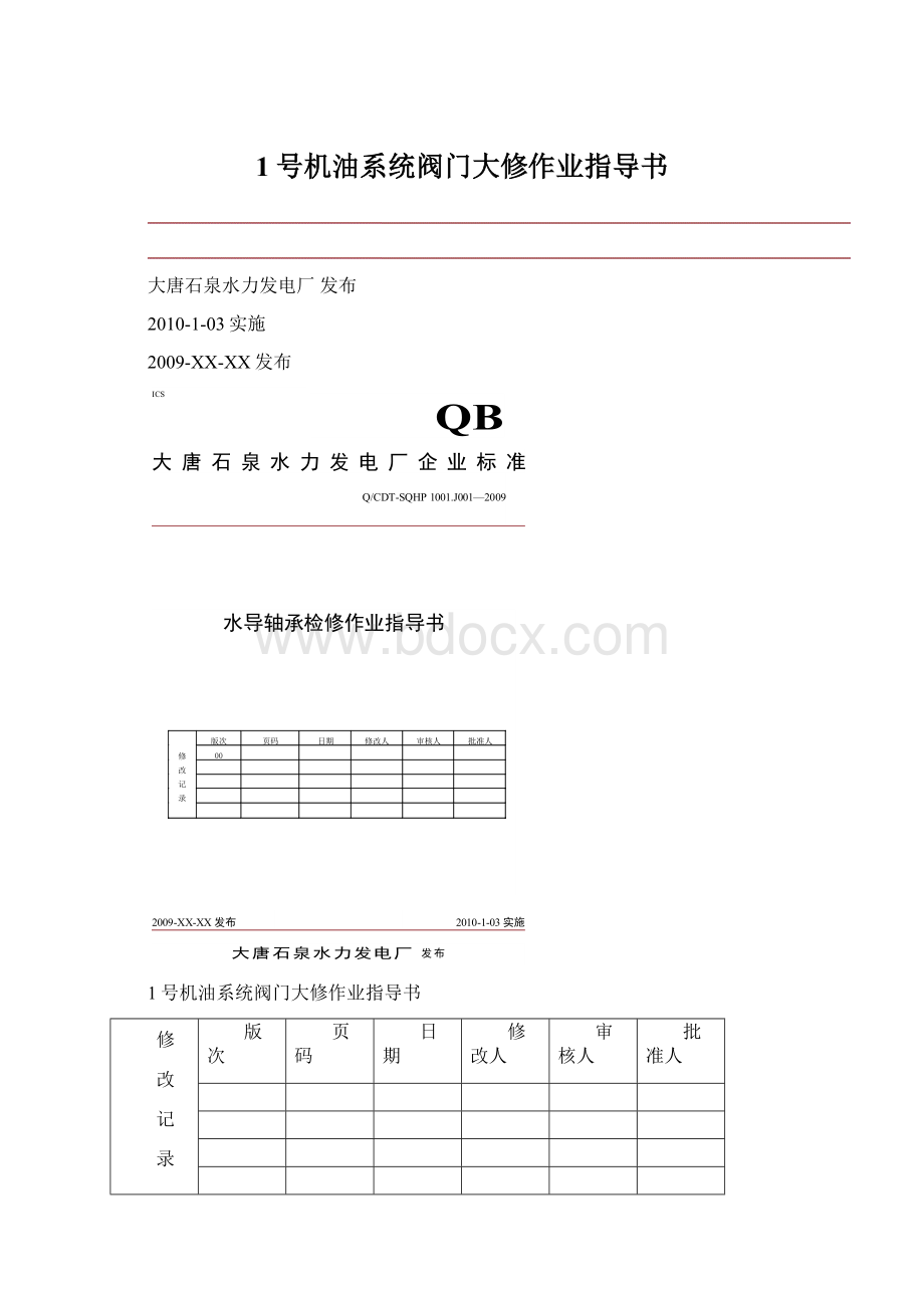 1号机油系统阀门大修作业指导书.docx_第1页