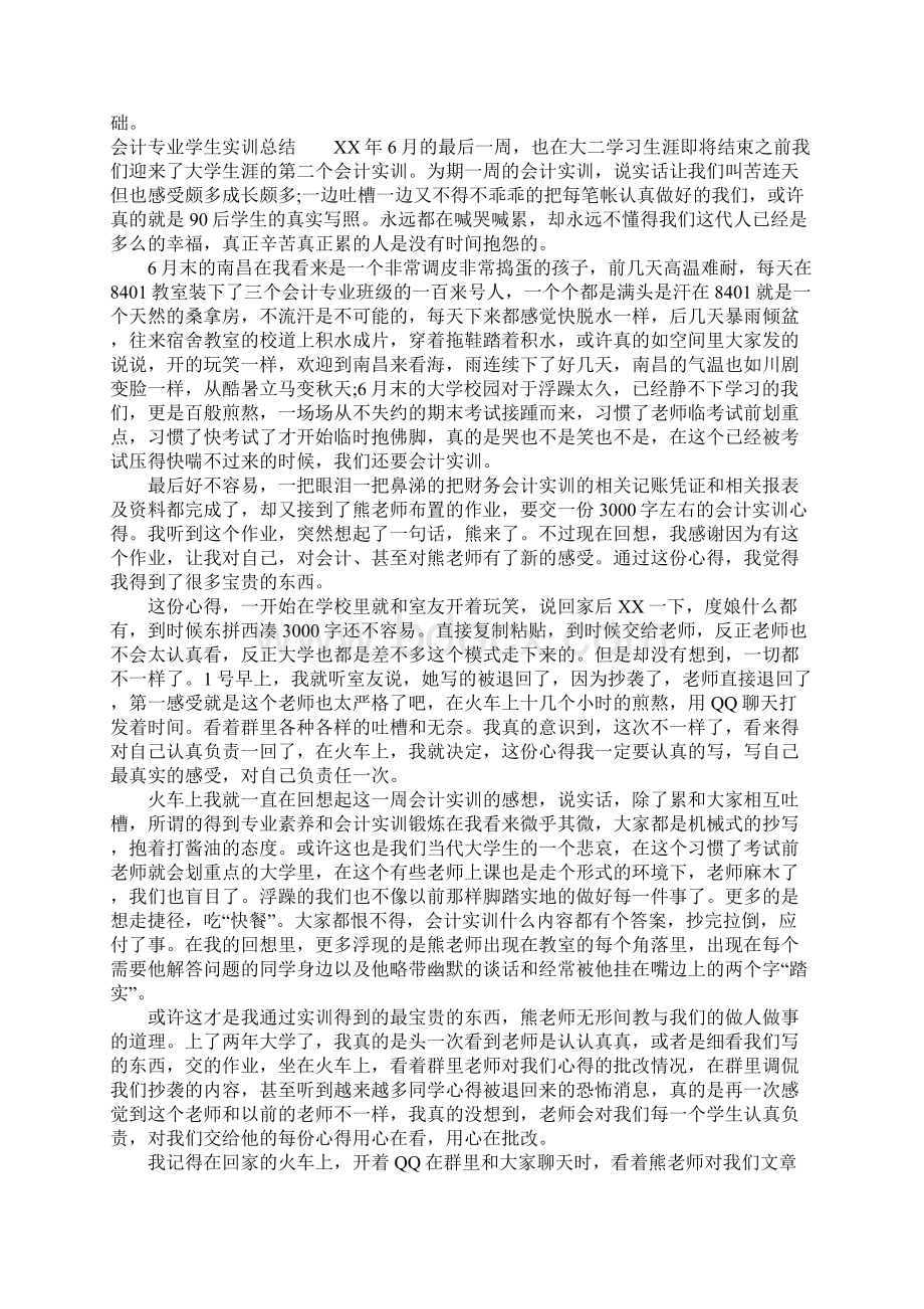 会计专业学生实训总结文档格式.docx_第2页