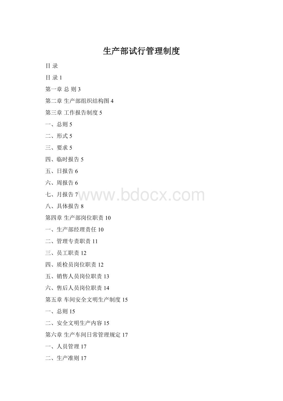 生产部试行管理制度文档格式.docx