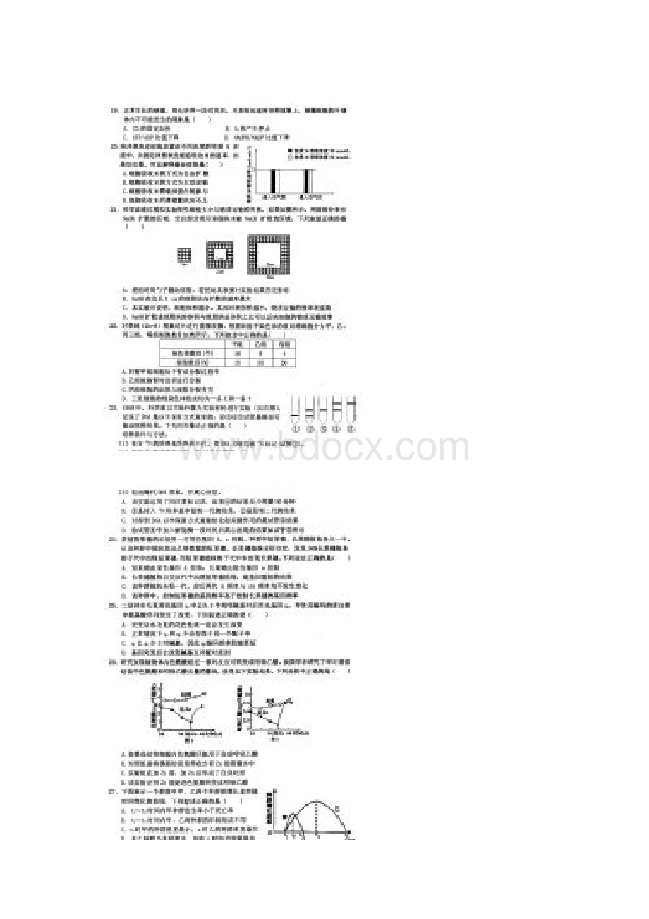 湖北省部分重点中学届高三上学期起点考试生物试题含答案.docx_第3页