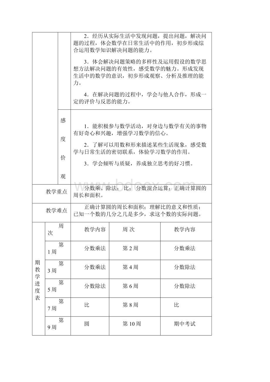 青岛版小学数学六年级上册全册教案Word文档下载推荐.docx_第2页