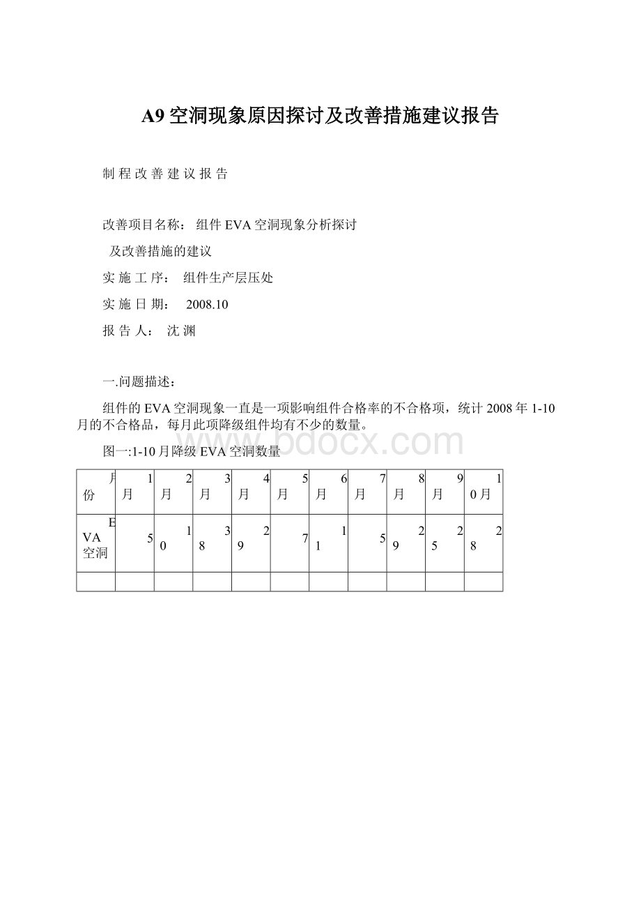 A9空洞现象原因探讨及改善措施建议报告Word格式.docx