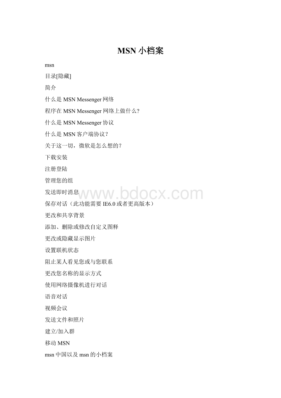 MSN小档案Word文档格式.docx_第1页