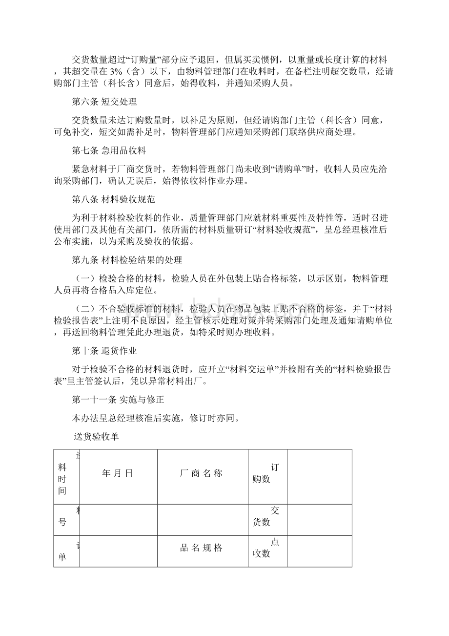 物料进料检验管理办法Word下载.docx_第2页