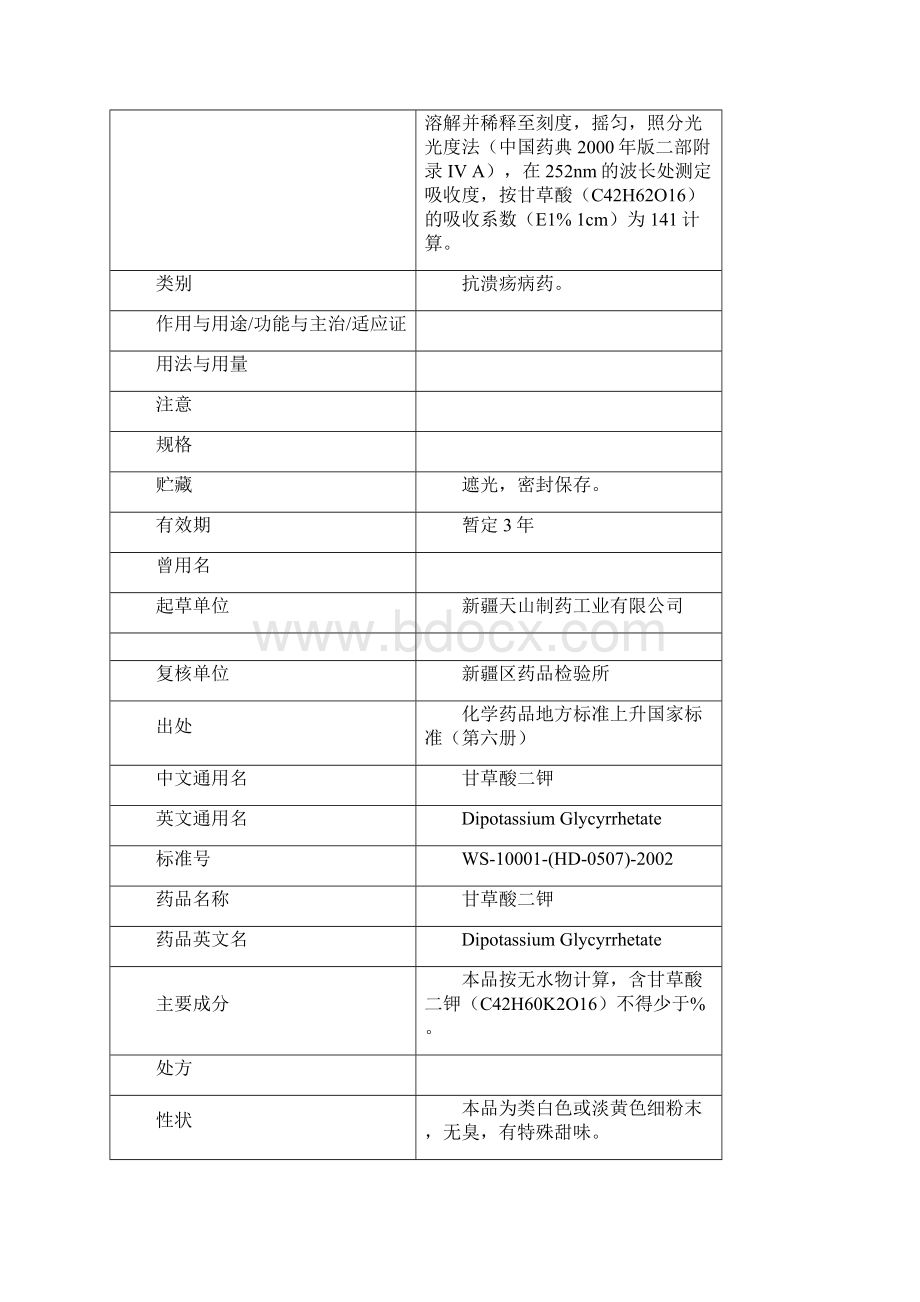 甘草酸系列产品质量标准Word文件下载.docx_第2页