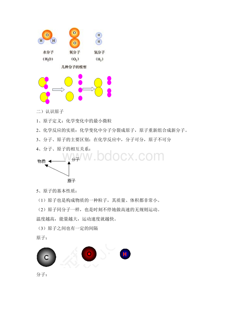 学年九年级人教版初中化学同步练习第三单元课题2分子和原子.docx_第3页