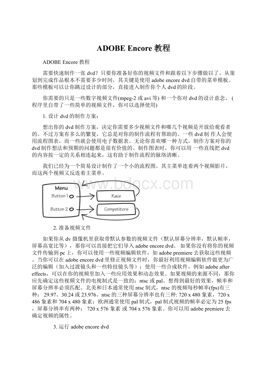 ADOBE Encore 教程Word文件下载.docx