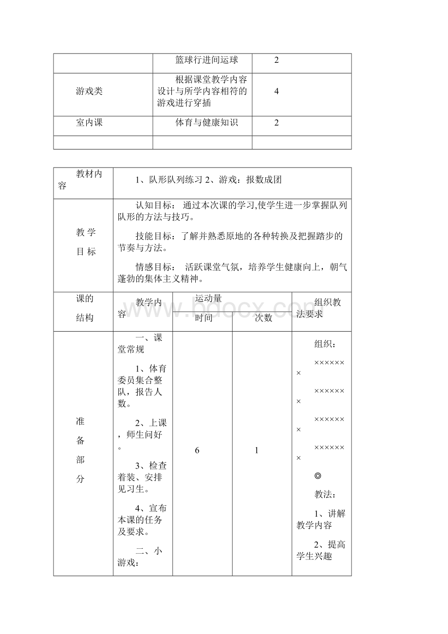 小学五年级体育教案上学期Word格式.docx_第2页